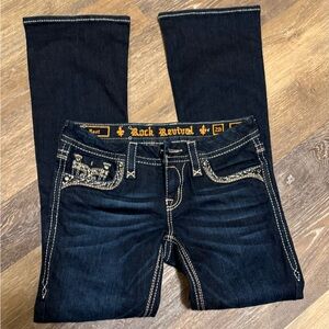 Rock Revival Women's Deep Indigo Boot Cut Jeans